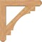 Ekena Millwork Merced Craftsman Smooth Bracket w/ Offset Brace, Western Red Cedar, 7 1/2"W x 40"D x 40"H BKT0806X40X40MRC04SWR - alternate 2